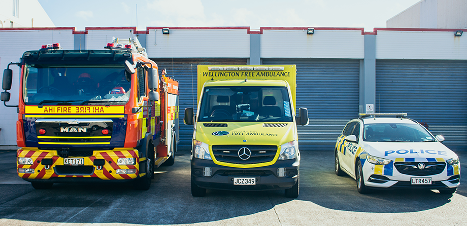 FENZ Wellington Free Ambulance and NZ Police